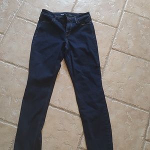 OLD Navy SIZE 2 JEANS HIGH RISE STRAIGHT DARK WASH